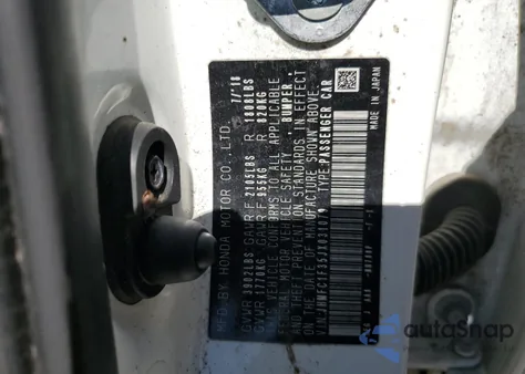 2018 Honda Civic Ex из США, поврежденный, VIN JHMFC1F35JX031079